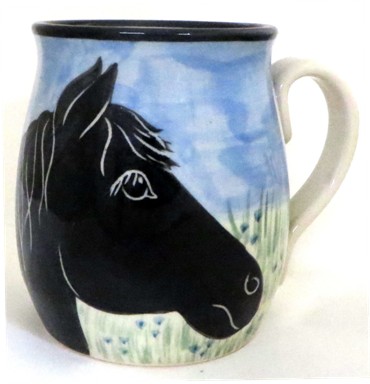 Horse Black - Deluxe mug